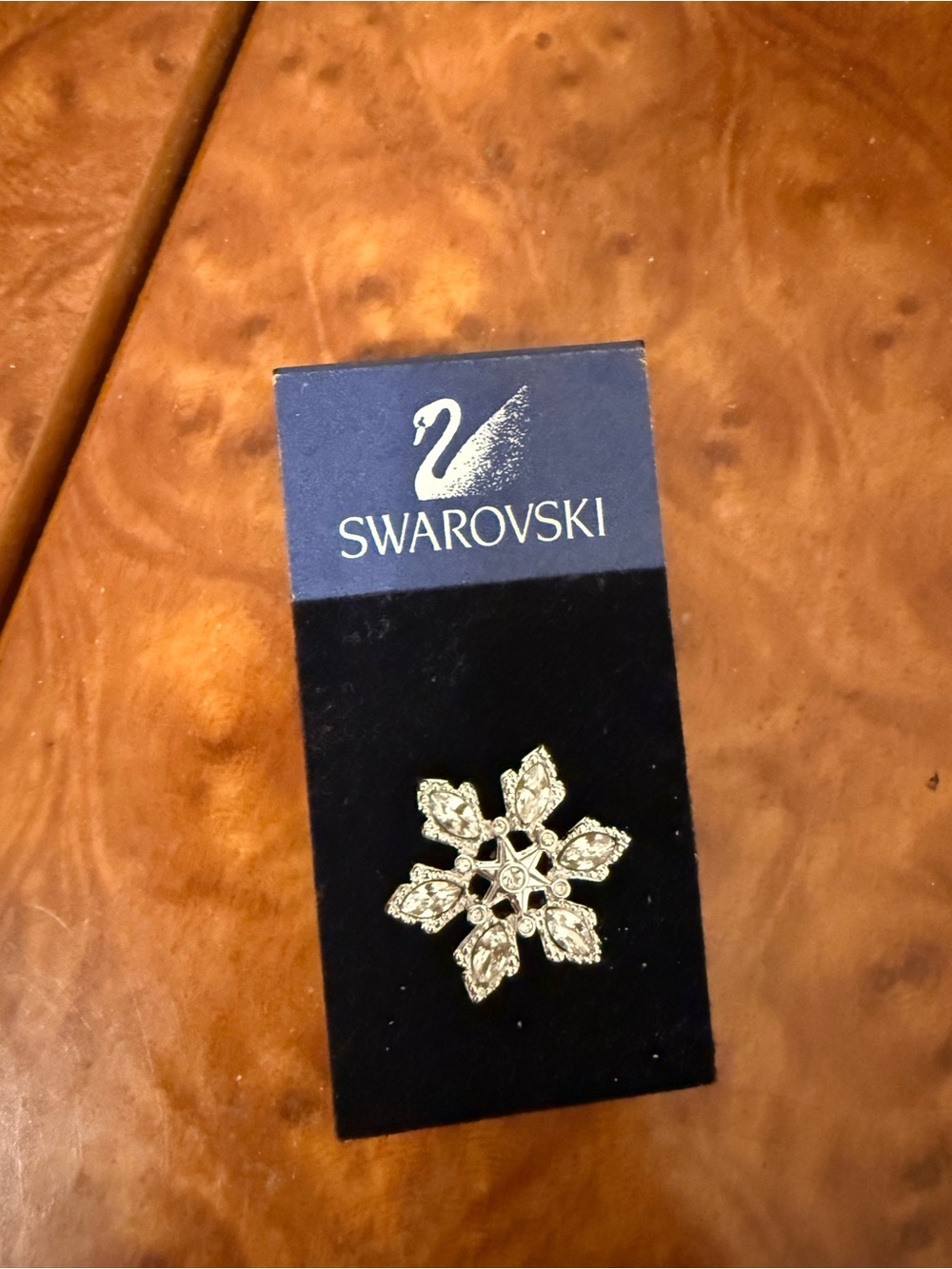 Swarovski  Crystal Snowflake Brooch